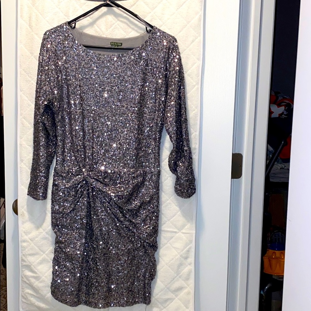 Silver sequin TL dress